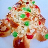 子供と一緒に飾りつけ☆クリスマスツリーパン